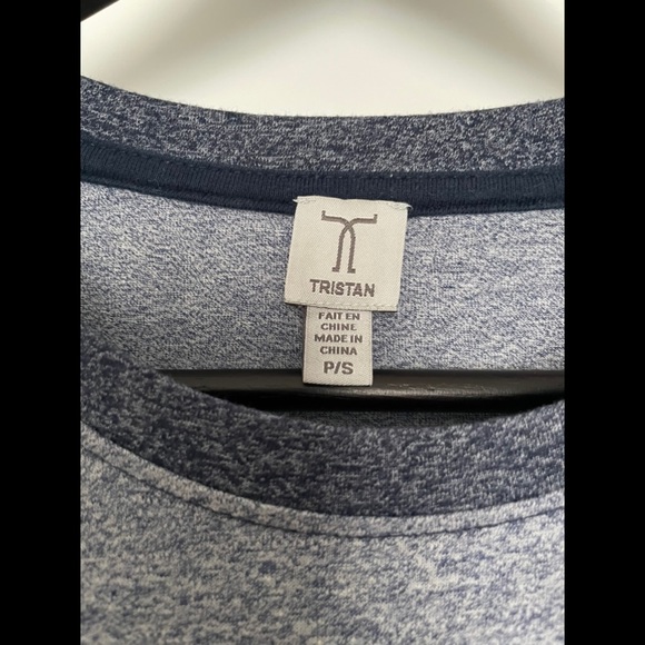 Tristan Dual Tone Grey T-Shirt - Picture 2 of 3